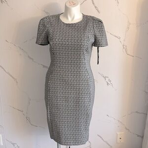 Calvin Klein Midi Printed Work Dress | 14